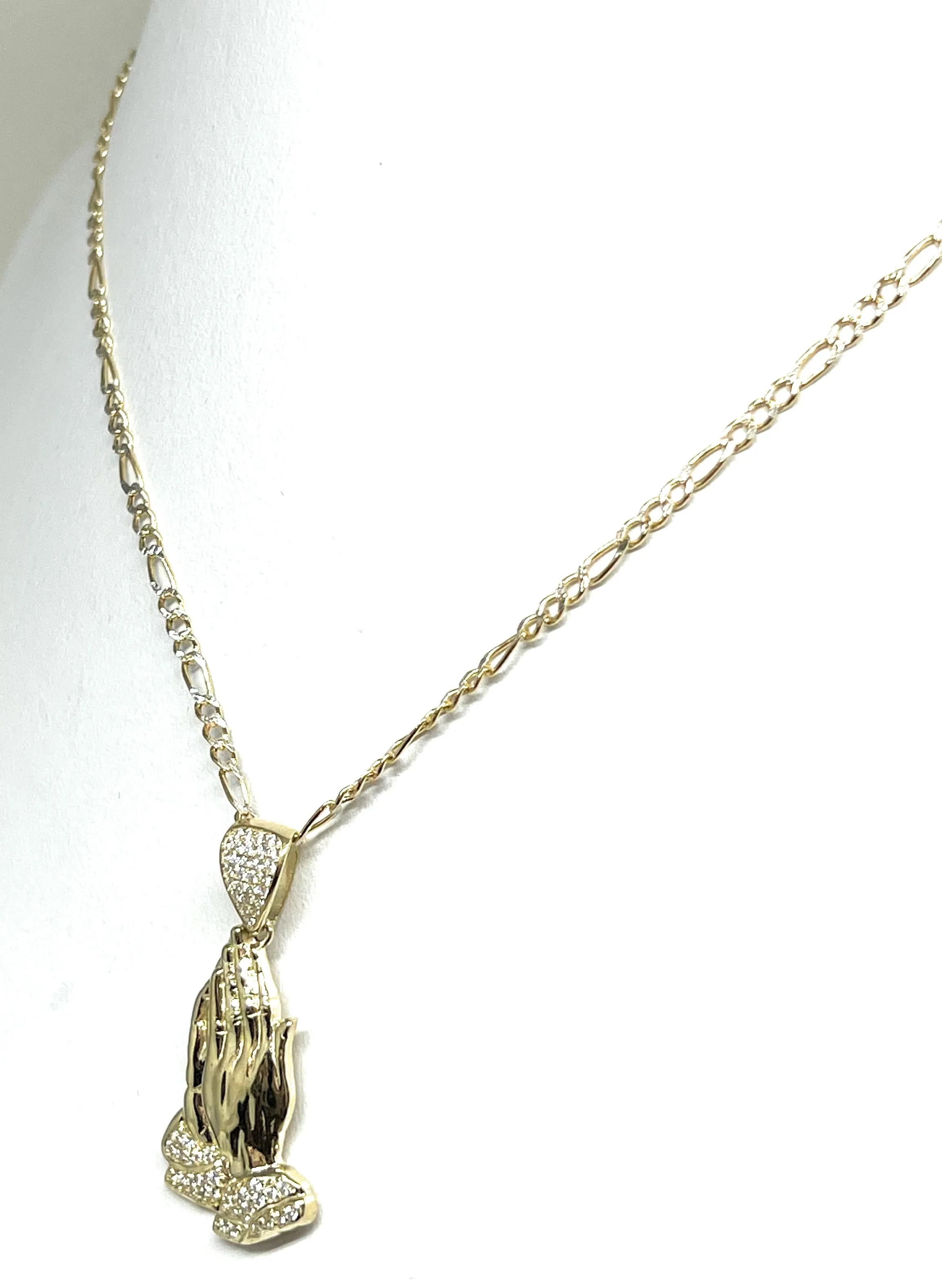 10k Solid Money Bag Dollar Sign Pendant Necklace