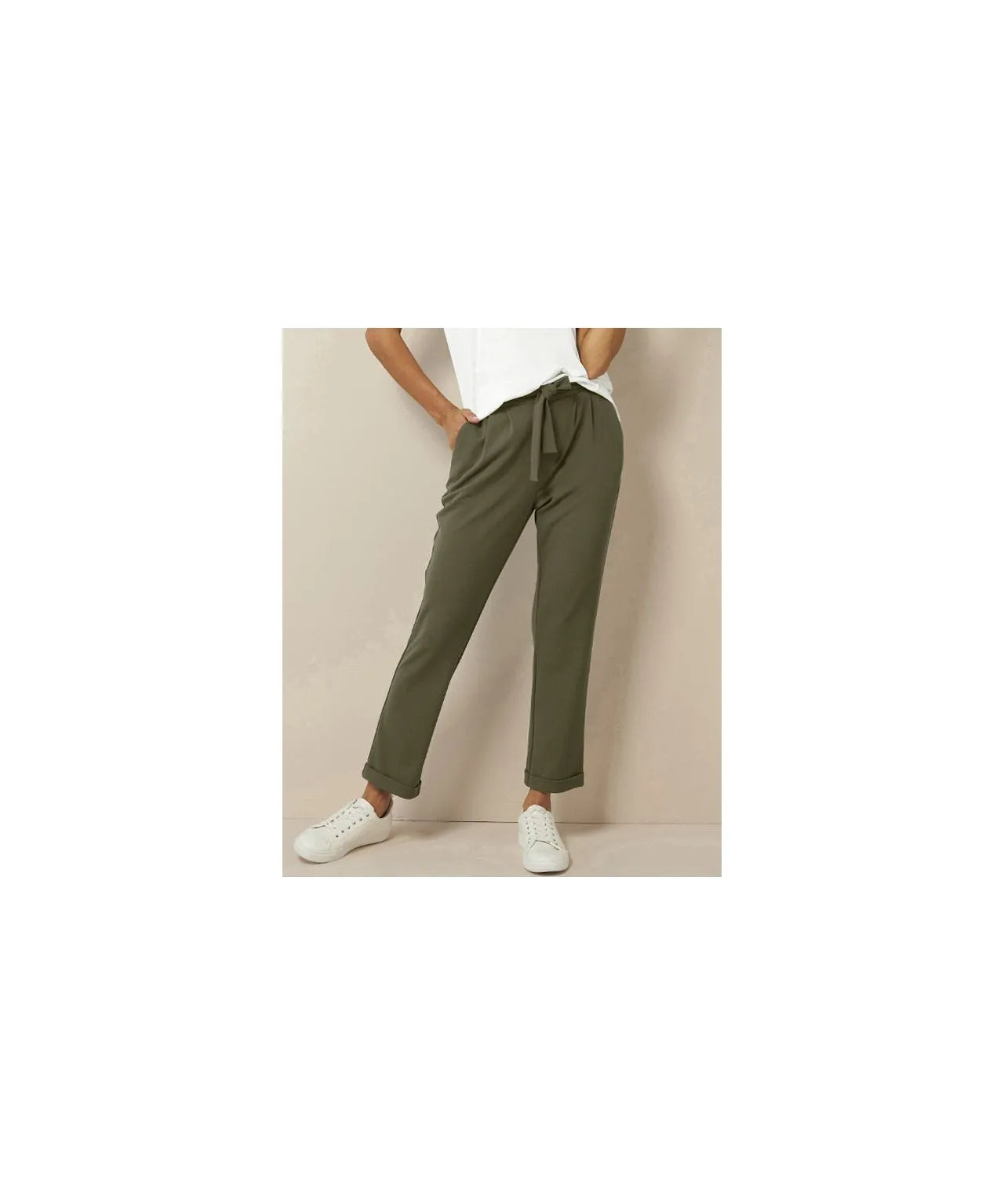 7 8 Jersey Stretch Trousers