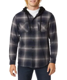 Unionbay Dark Navy Plaid Flannel Hoodies for Men