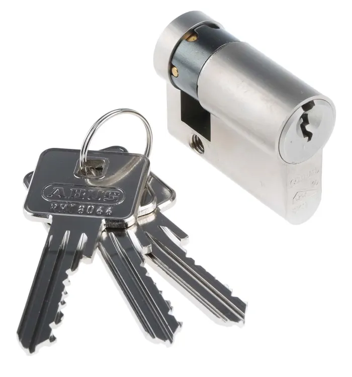 ABUS Brass Euro Cylinder Lock, 10/30 mm (61mm)