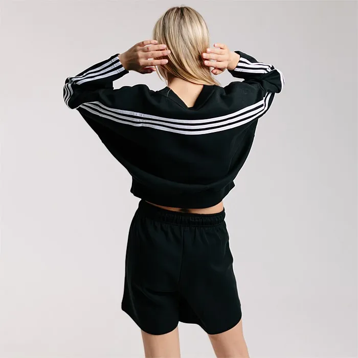 adidas 3 stripes sweatshirt hoodies crews stirling sports