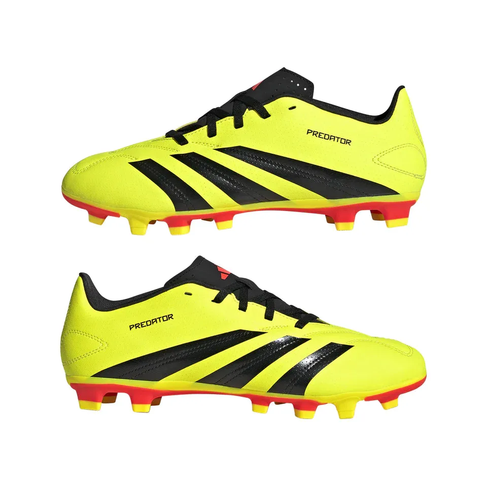 adidas Youth Predator Club FXG Junior Soccer Cleats - Tesoye/Black/Solar Red