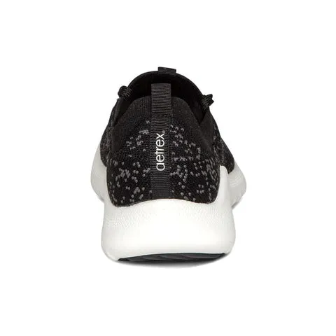 Aetrex Black Women's Carly Sneaker.