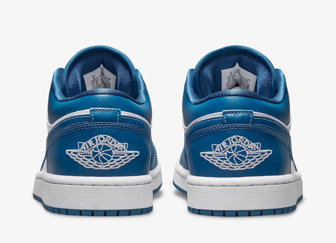 Air Jordan 1 Low White Dark Marina Blue DC0774-114