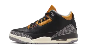 Air Jordan 3 Black Cement Gold Retro