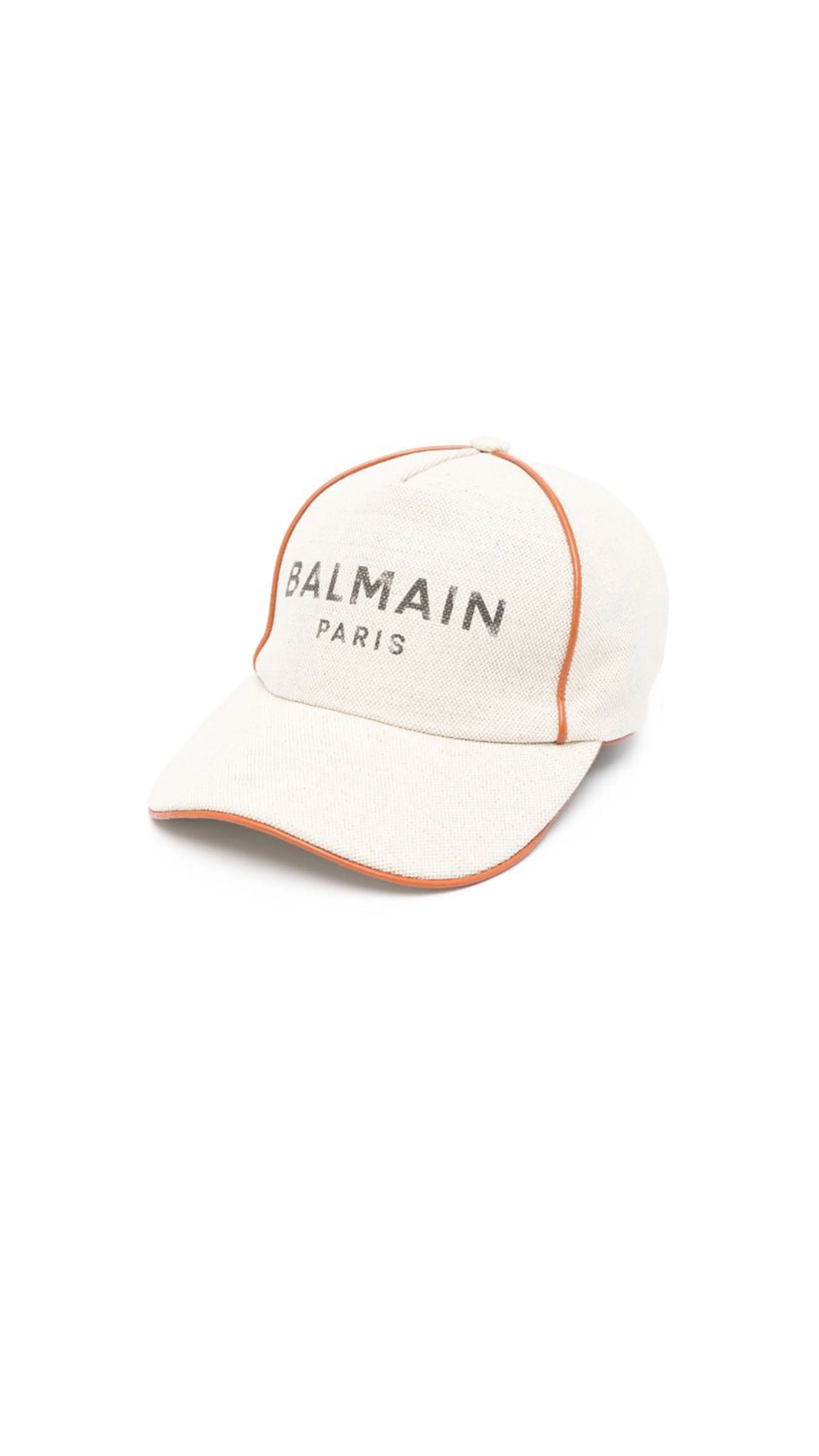 B Army Cap With Logo White