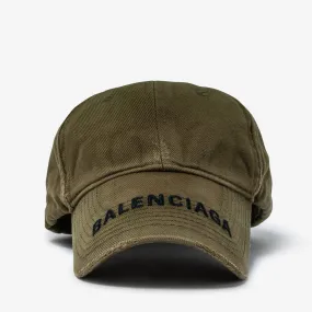 Balenciaga Logo Visor Cap Beige