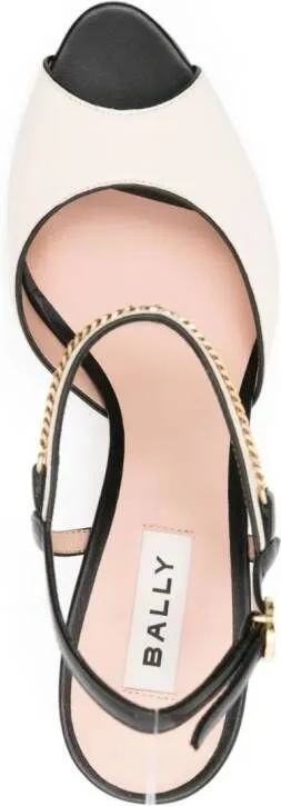 Neutrals Bally Georgine chain-detail sandals 85mm