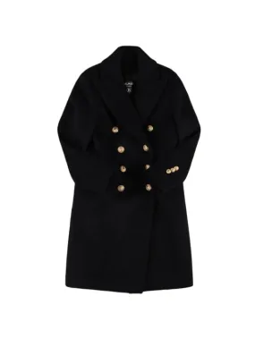 Balmain Wool Blend Double Breast Coat