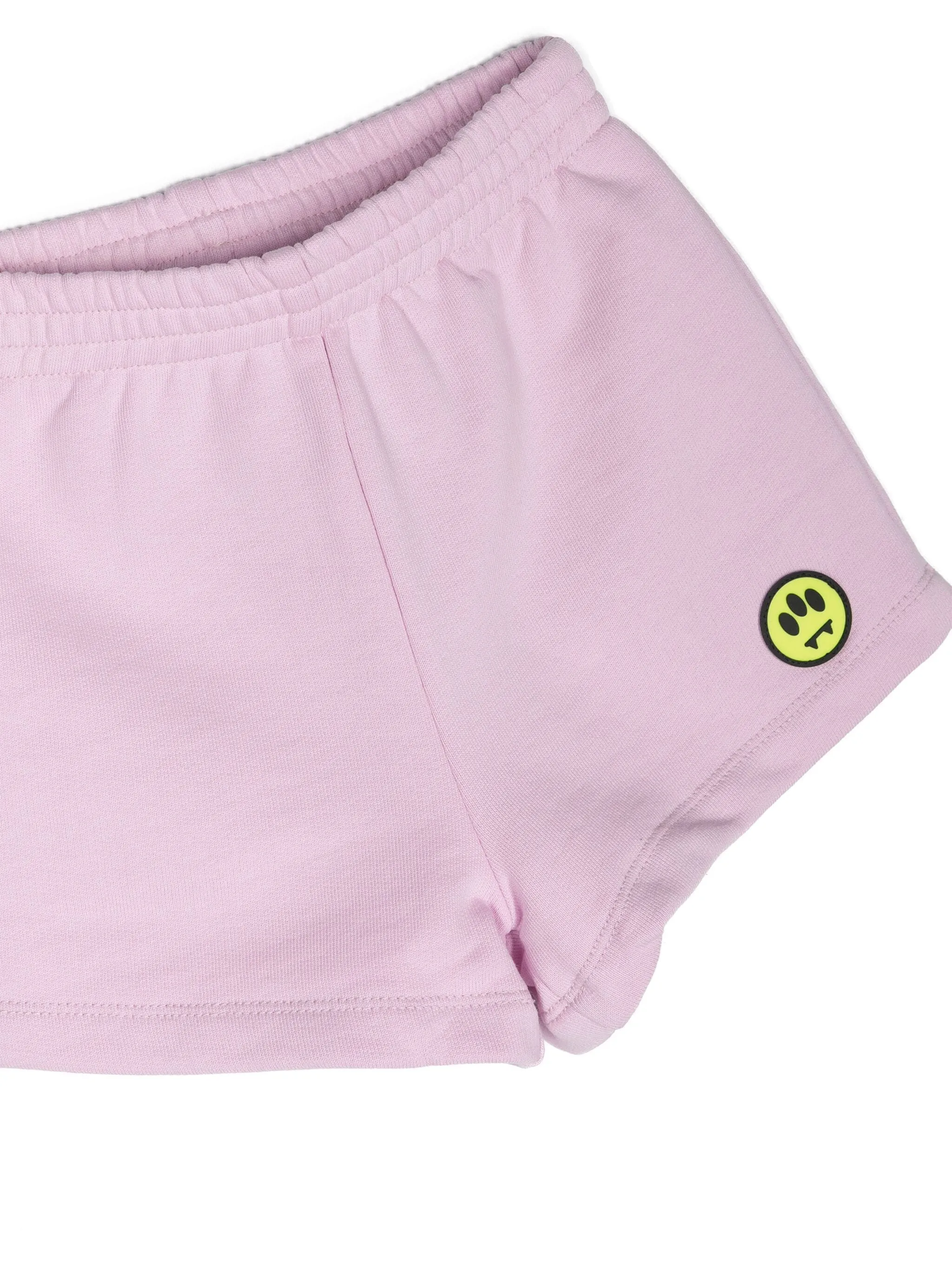 Barrow White and Pink Logo T-Shirt and Shorts Set