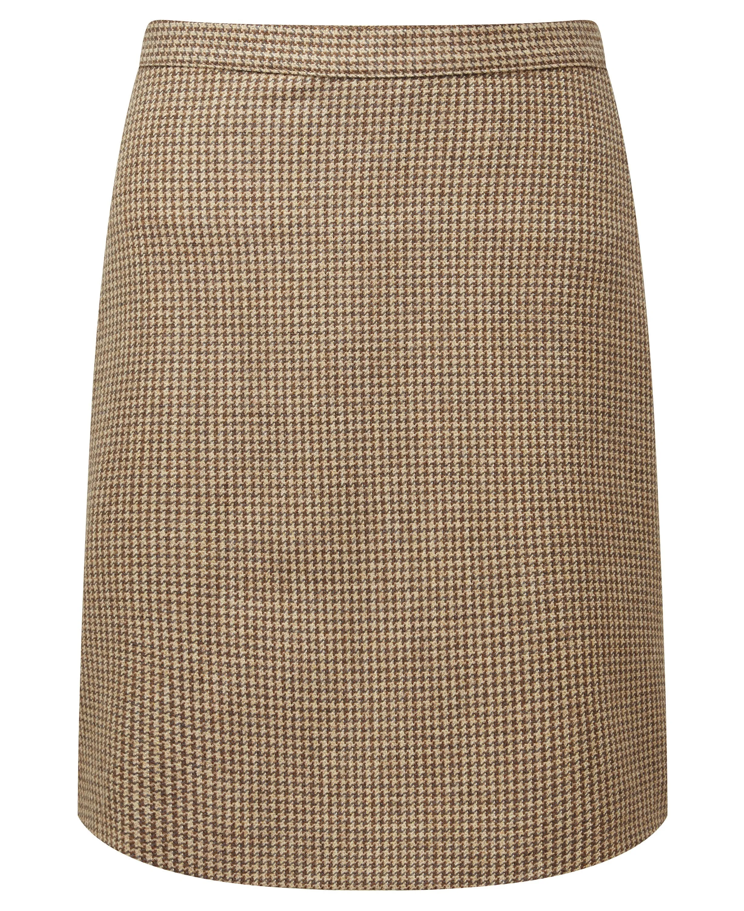 Beauly Tweed Skirt                             Houndstooth Tweed