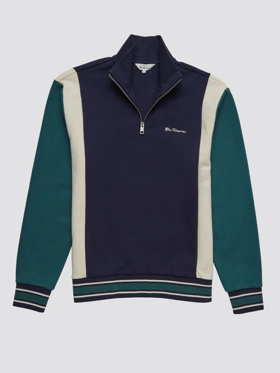 Ben Sherman Marine Half Zip Track Top Jacket