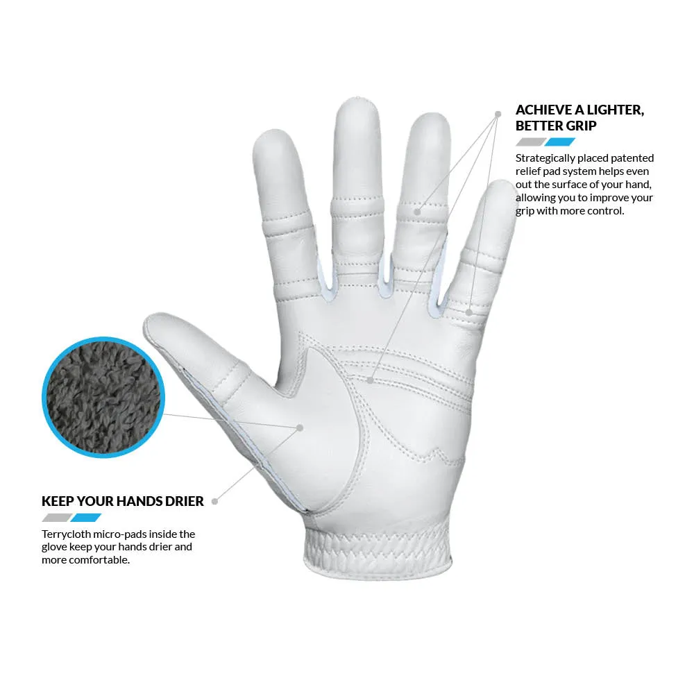 Women's White StableGrip 2.0 Bionic Golf Glove