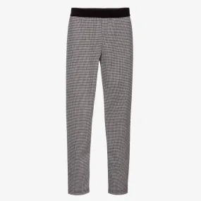 Black & White Houndstooth Leggings for Girls