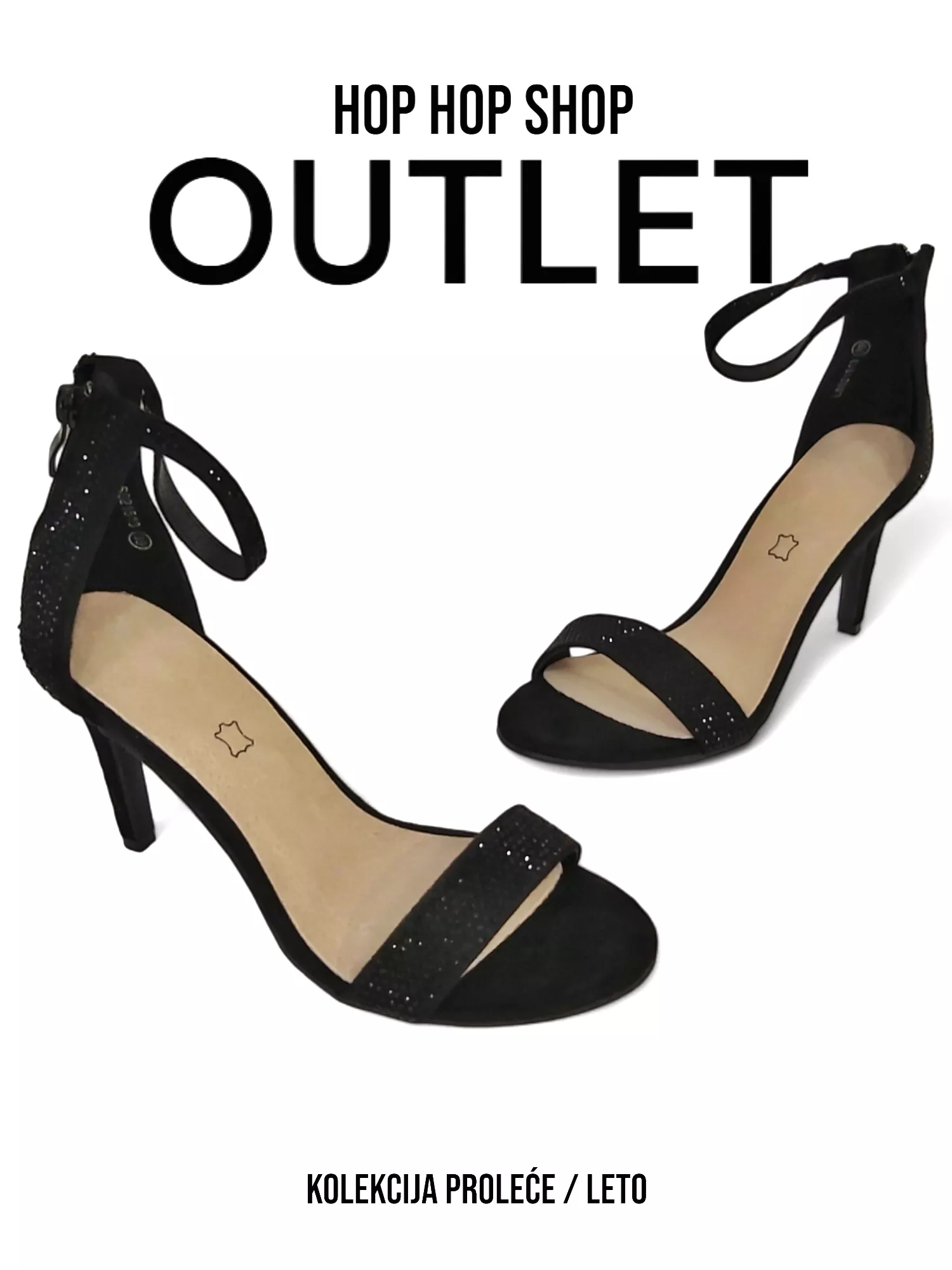 Black sandals for women - LS021513