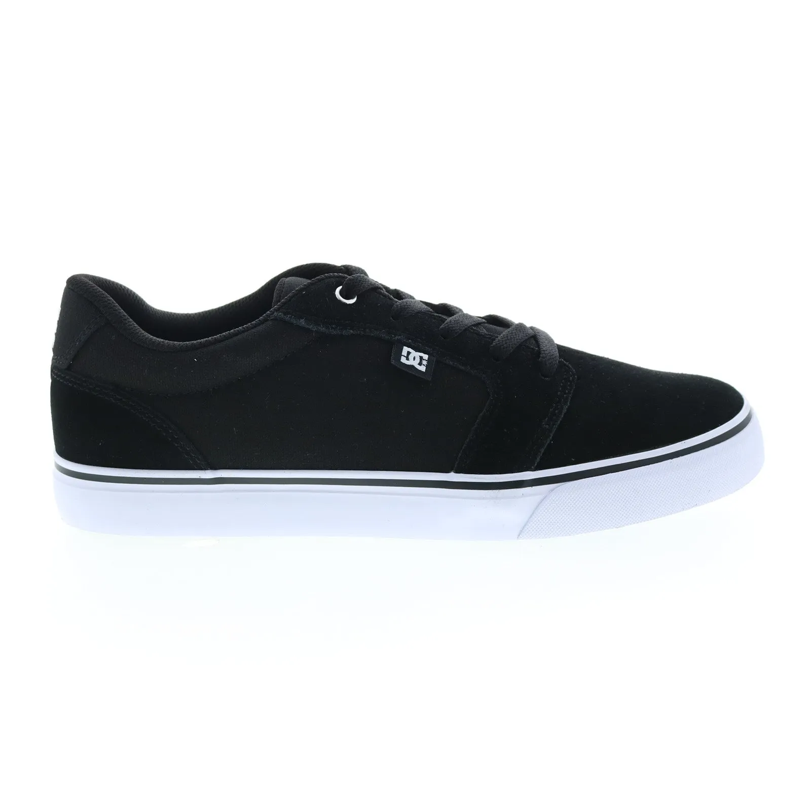 Black Suede Men's Skate Sneakers - DC Anvil 303190-BWB