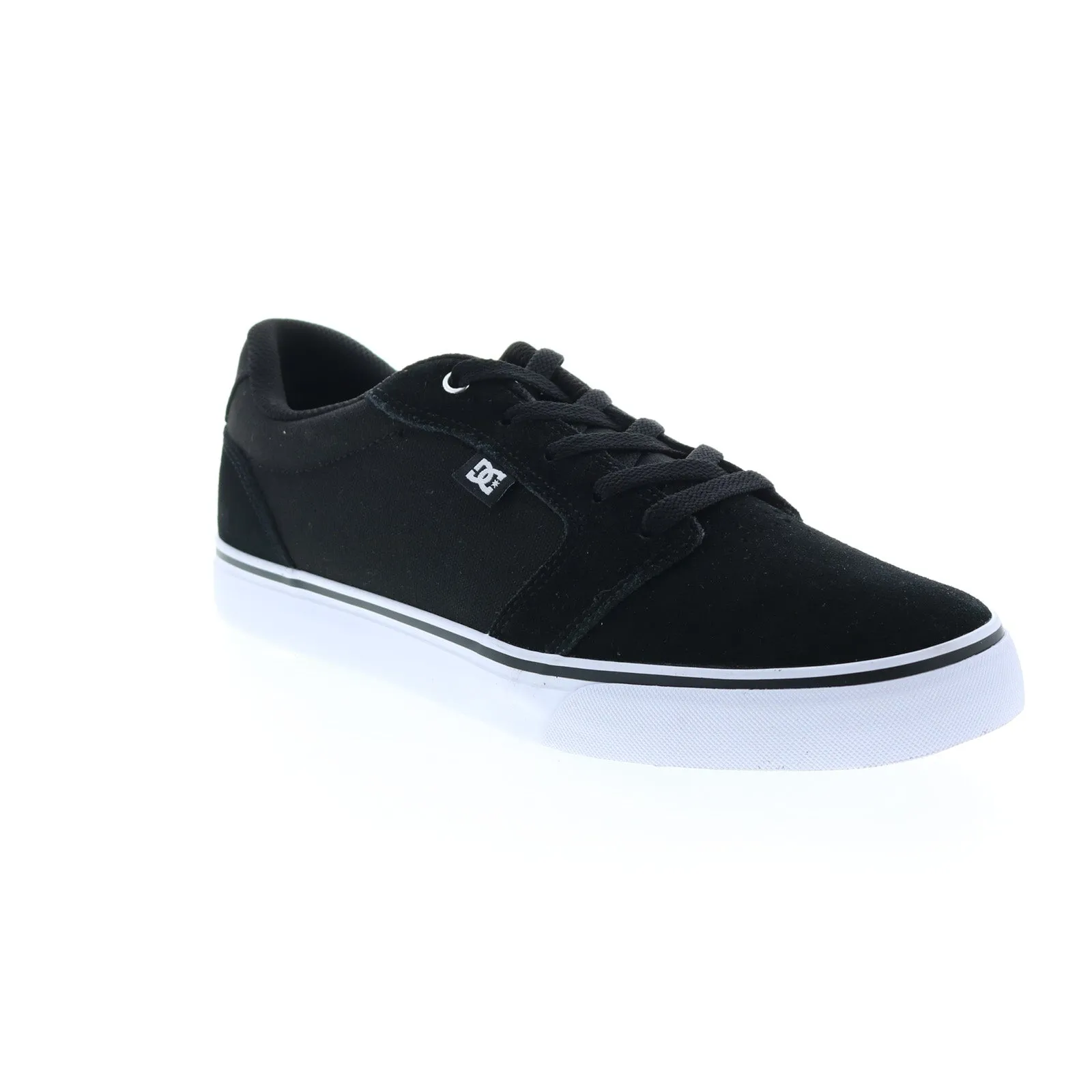 Black Suede Men's Skate Sneakers - DC Anvil 303190-BWB