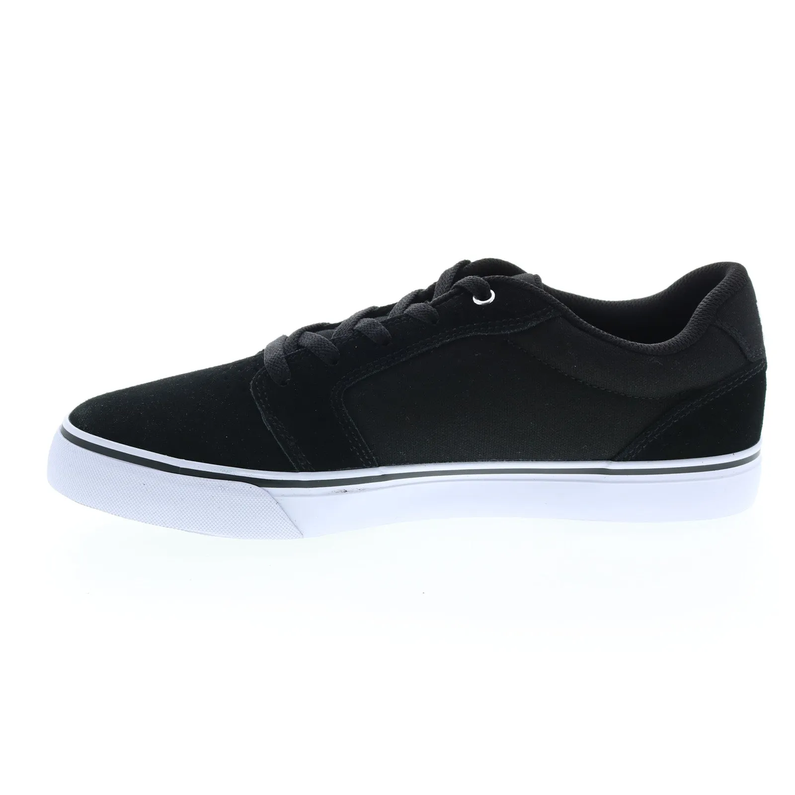 Black Suede Men's Skate Sneakers - DC Anvil 303190-BWB