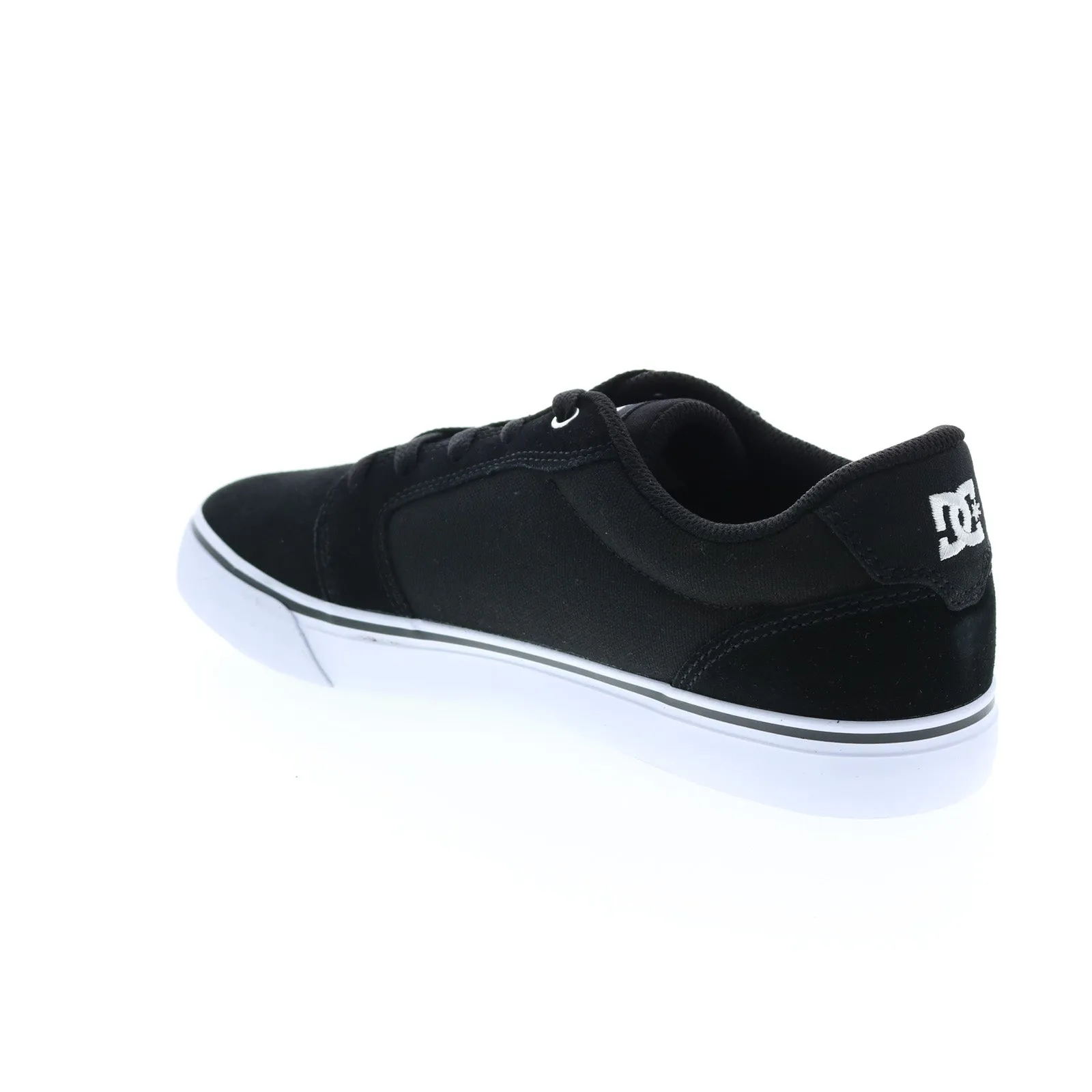 Black Suede Men's Skate Sneakers - DC Anvil 303190-BWB