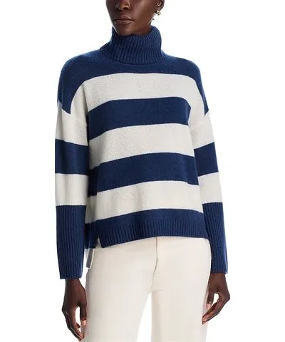 Striped Turtleneck Sweater at Bloomingdale's