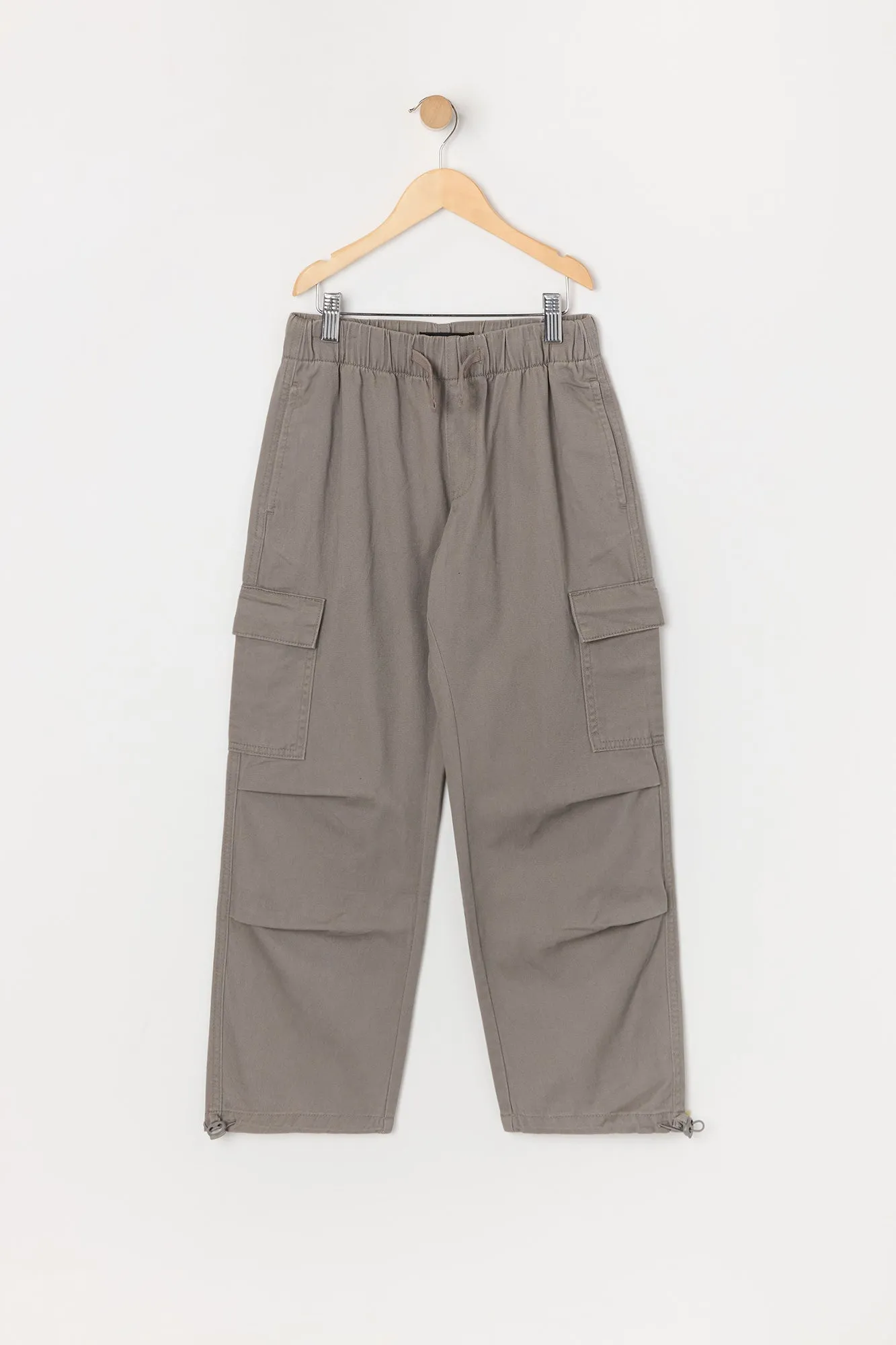 Boys Parachute Cargo Pant with Toggle Hem