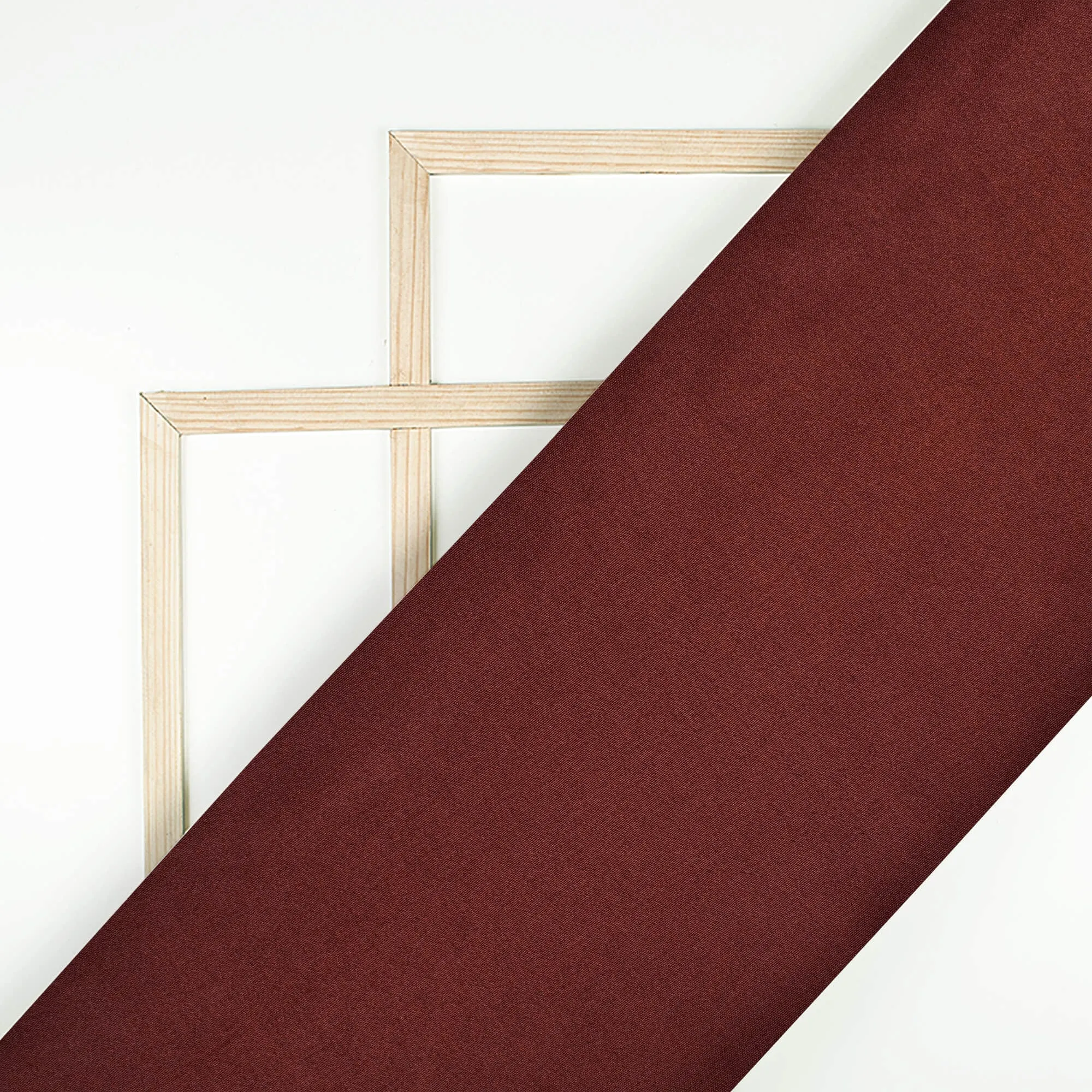 Brown Neon Satin Fabric