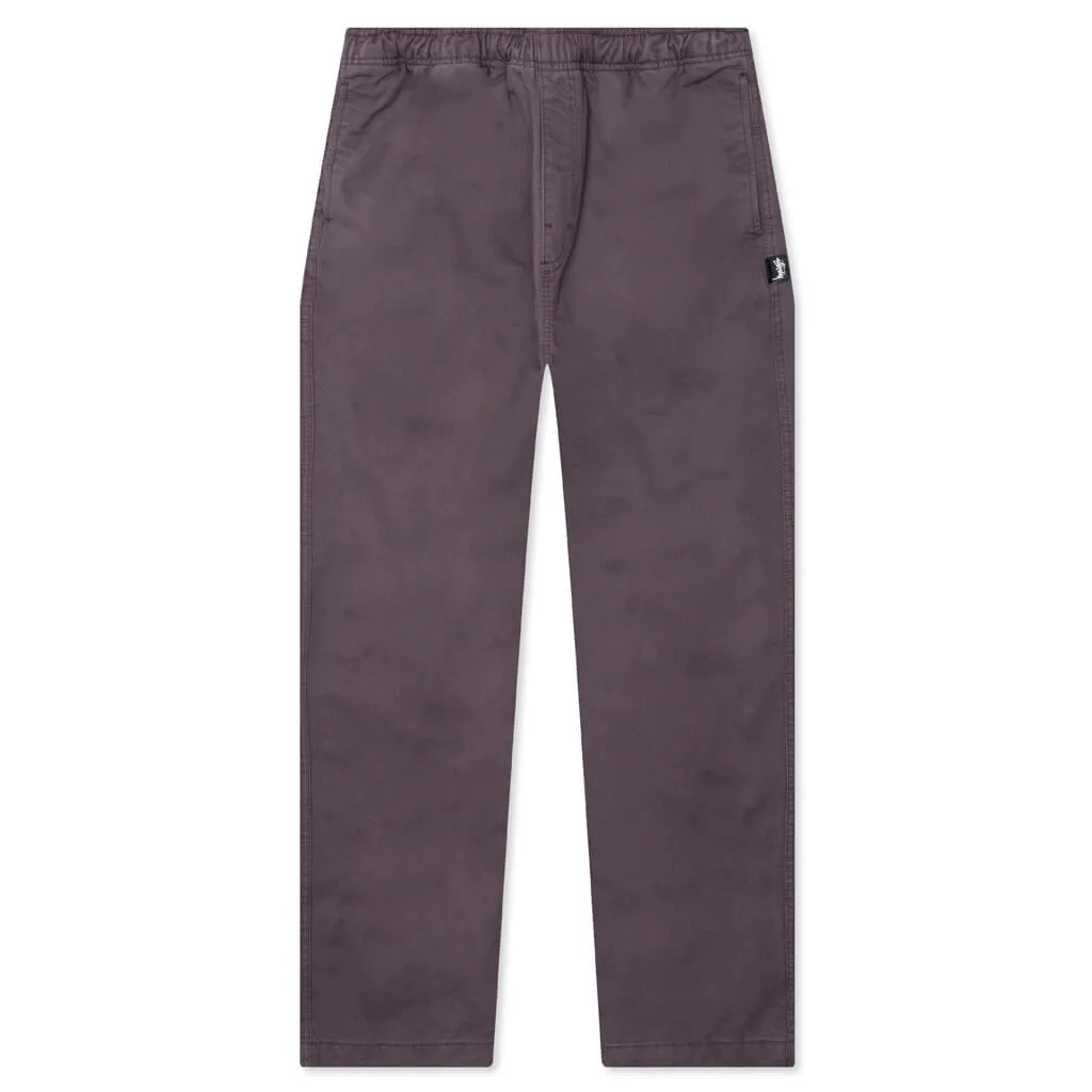 Wine Brushed Beach Pant