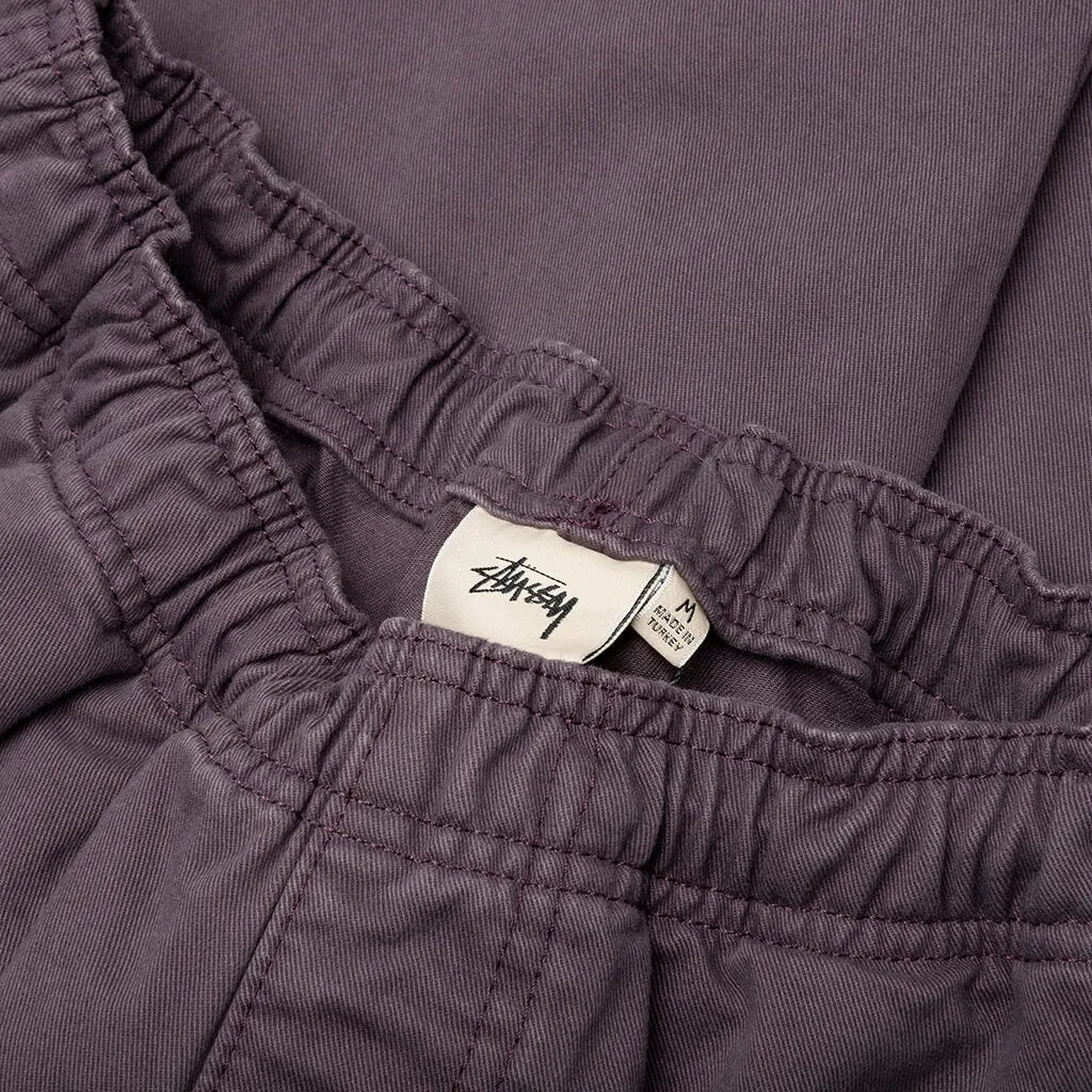 Wine Brushed Beach Pant