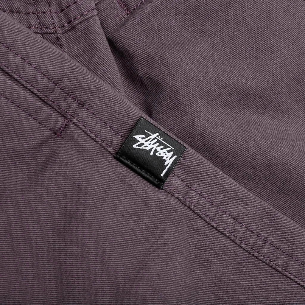 Wine Brushed Beach Pant