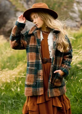 Camel Plaid Gertrude Coat