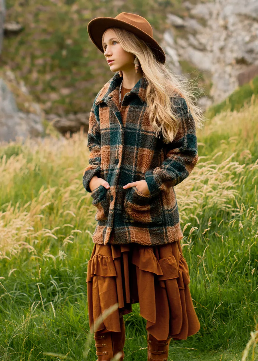 Camel Plaid Gertrude Coat