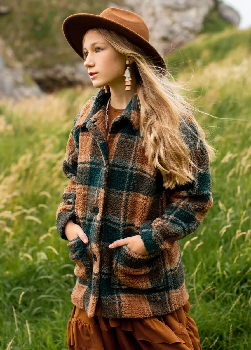 Camel Plaid Gertrude Coat