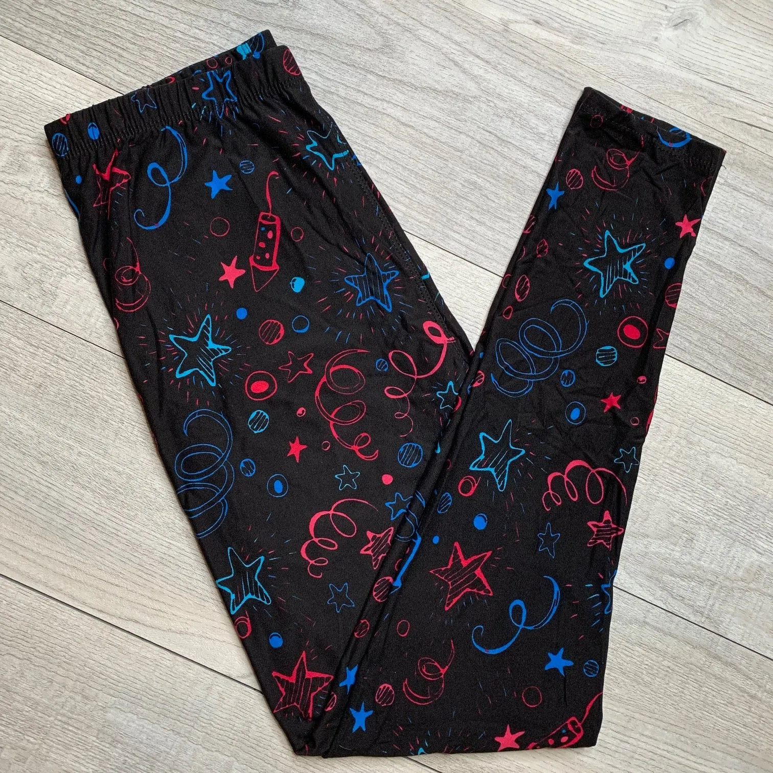 Celebration Time Print Soft Leggings