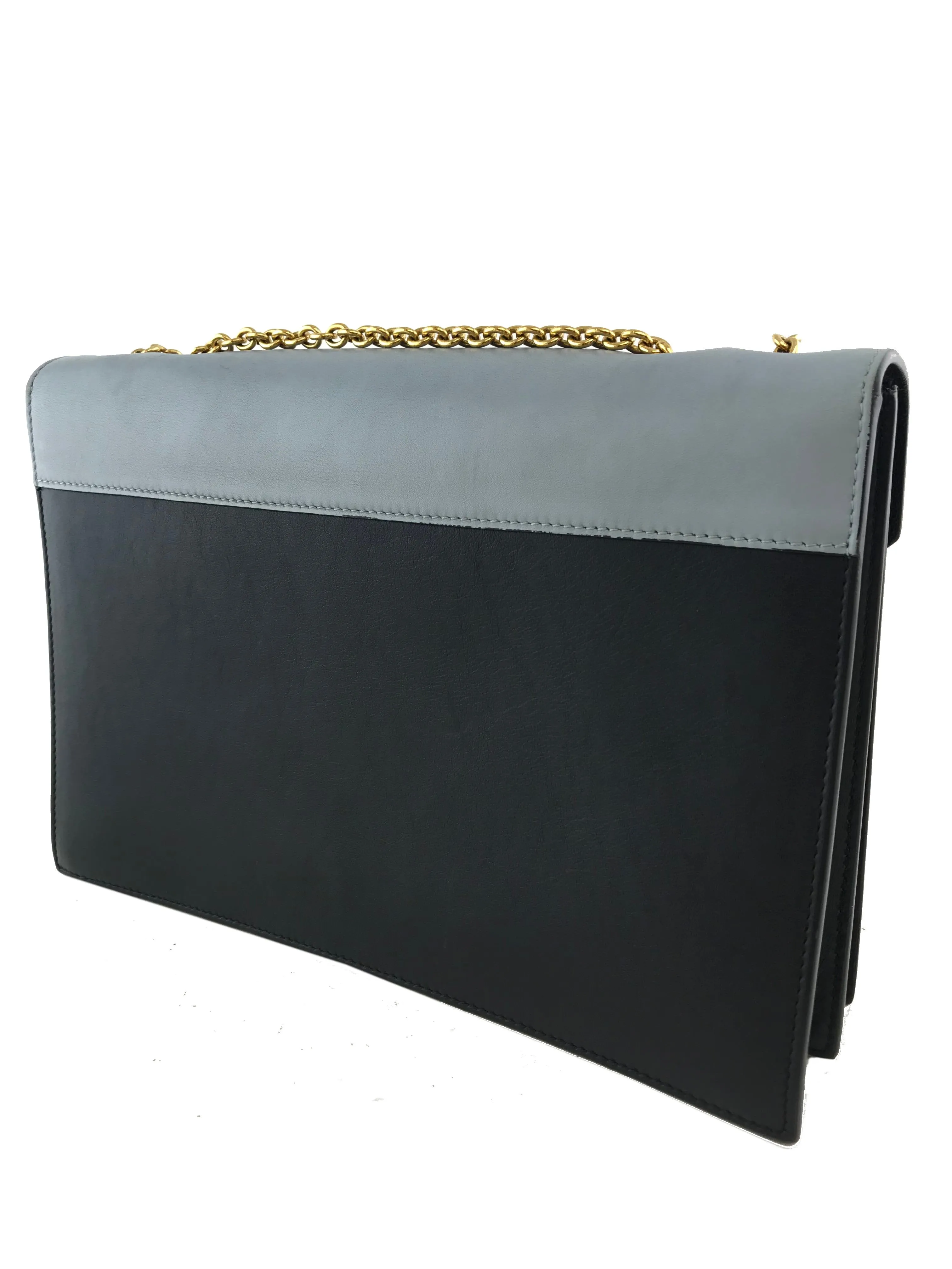 Celine Tricolor Envelope Leather Crossbody Bag