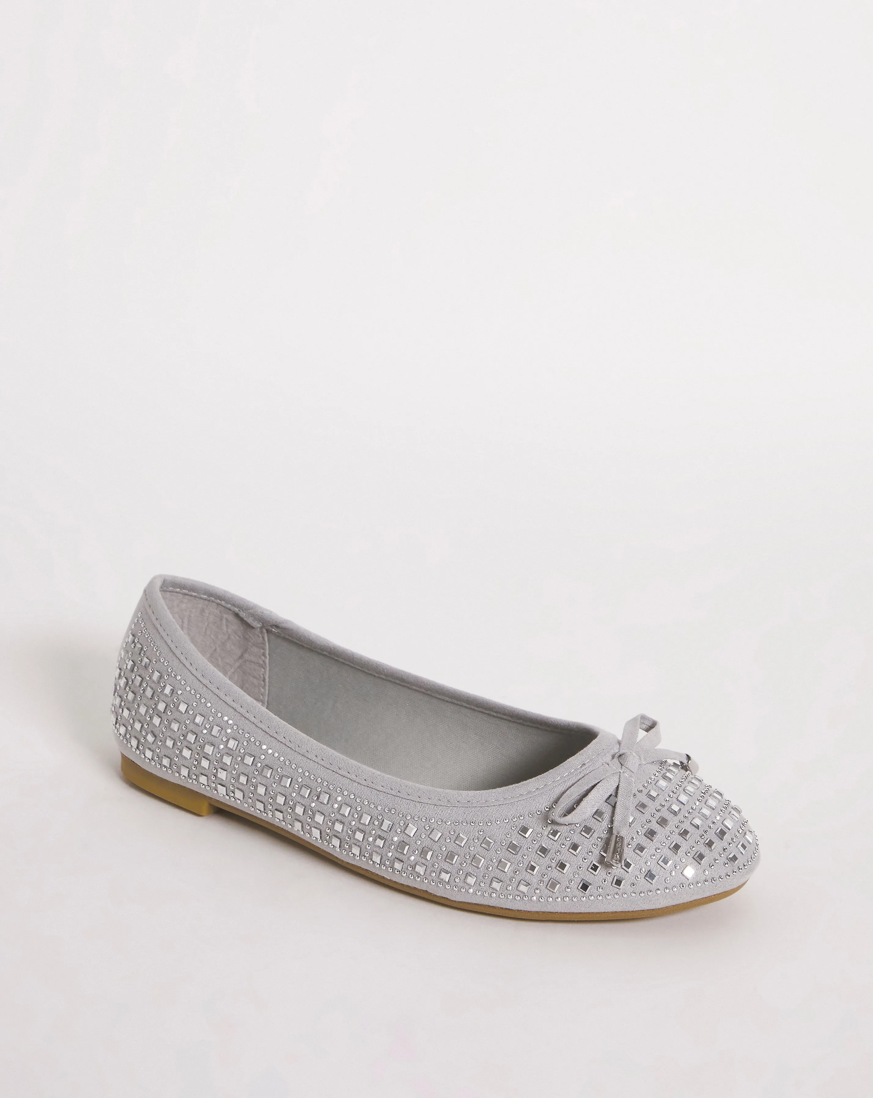 Charlize Embellished Ballerina Simply Comfort Simply Be