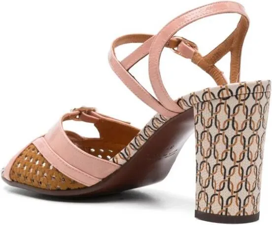 Chie Mihara Pink Leather Sandals 75mm