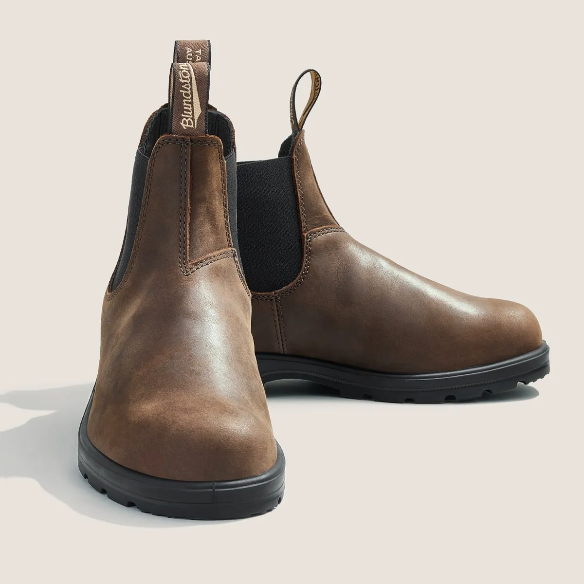 Classic Antique Brown Chelsea Boots for Men