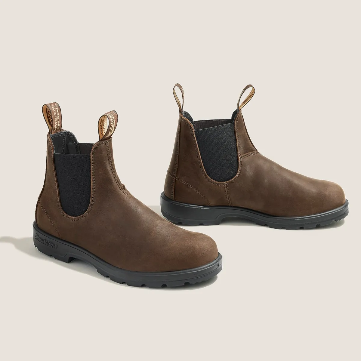 Classic Antique Brown Chelsea Boots for Men