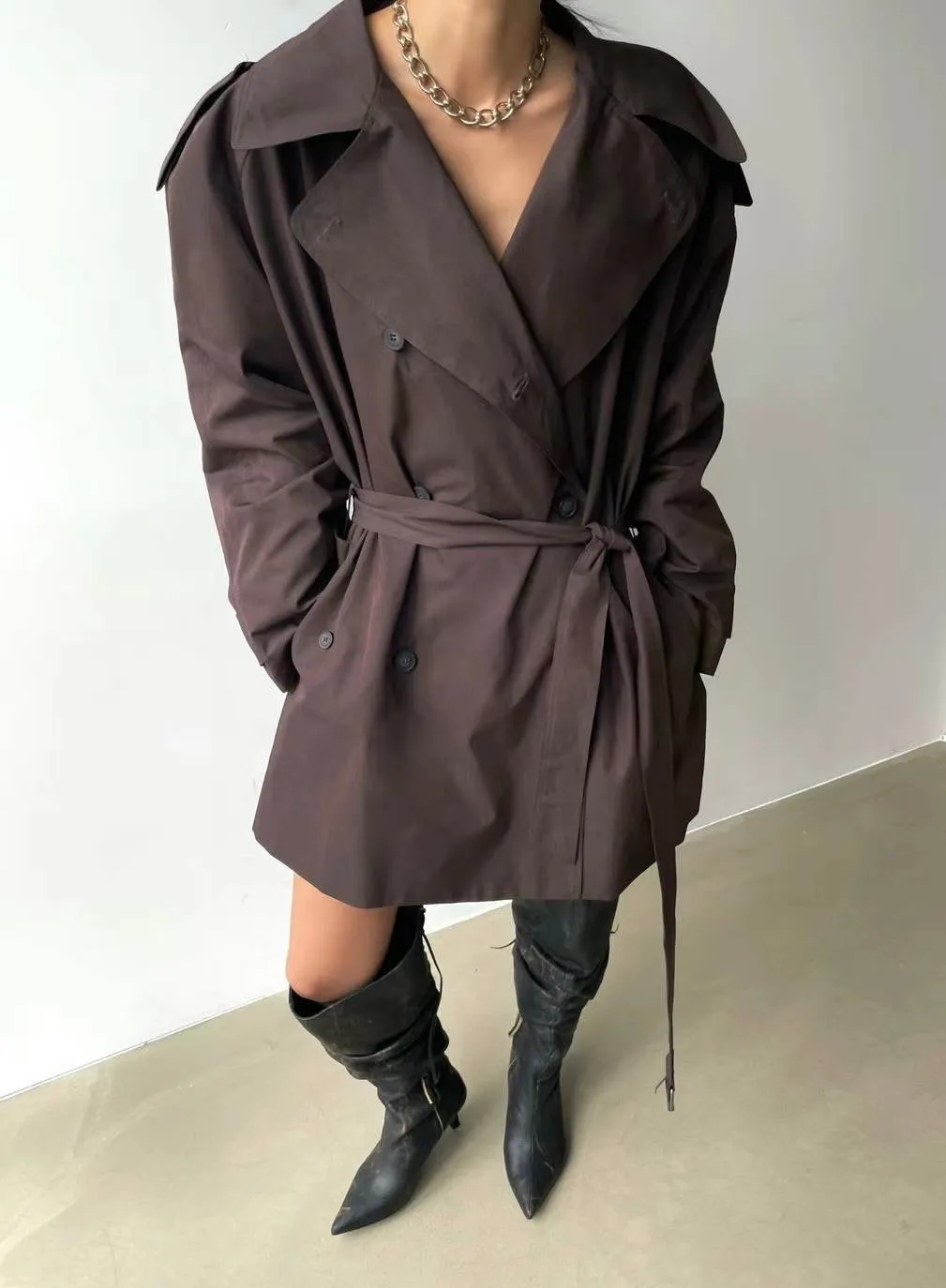 Cocoa Hari Short Trench Coat