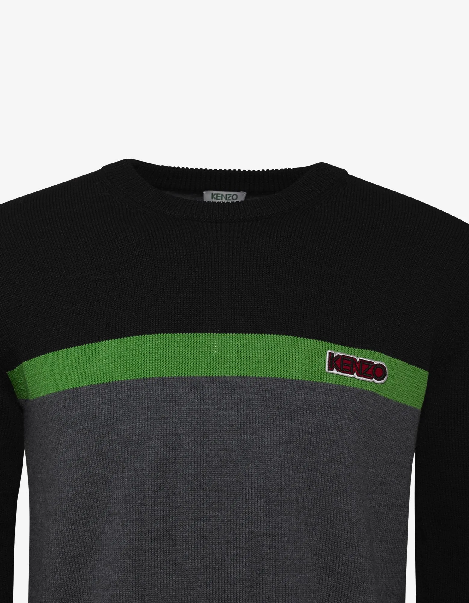 Colour Block Panel Logo Sweater