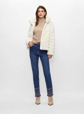 Cruelty-Free Faux Fur Coat & Warm Knit Sweater