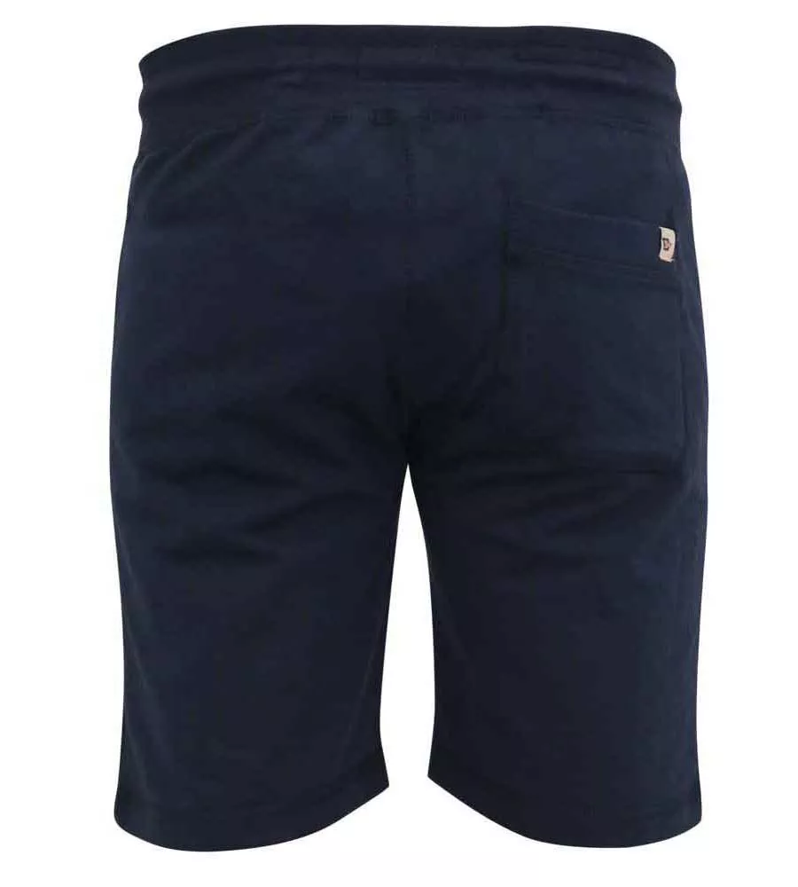 Big Men's Navy Shorts With Elasticated Waist and Loop Back (Sutton 2)