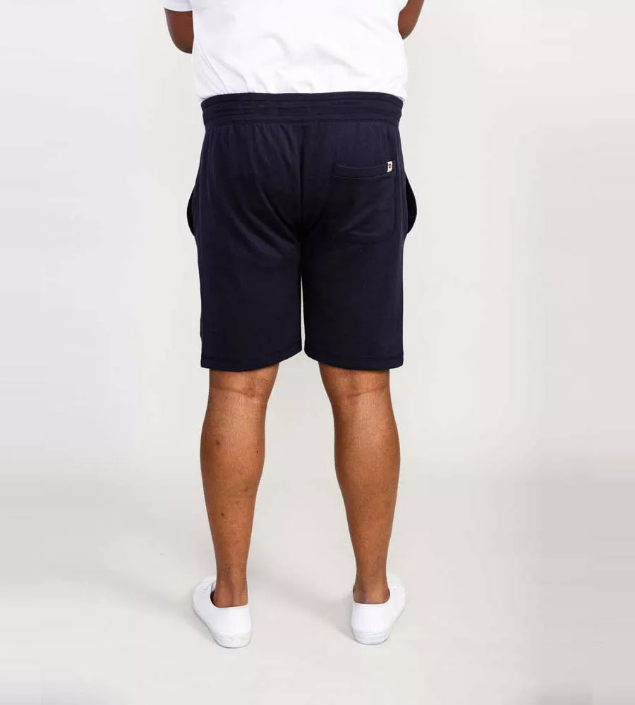 Big Men's Navy Shorts With Elasticated Waist and Loop Back (Sutton 2)