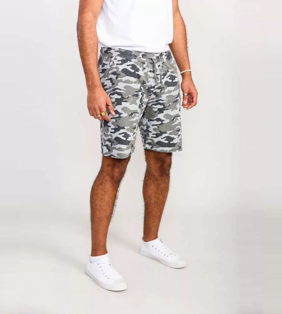 Men's Jersey Camouflage Shorts With Elasticated Waist (Carlton)