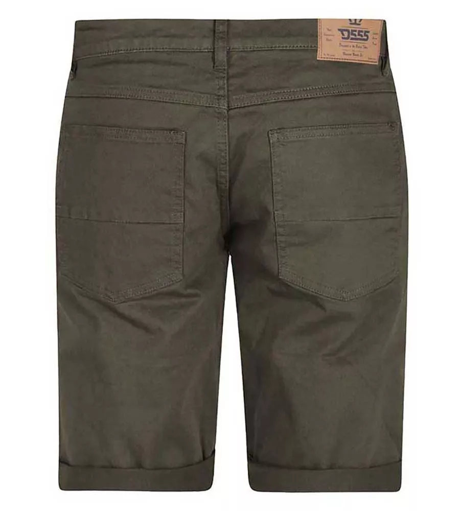 GILBERT 1 D555 Mens Khaki Stretch Canvas Shorts