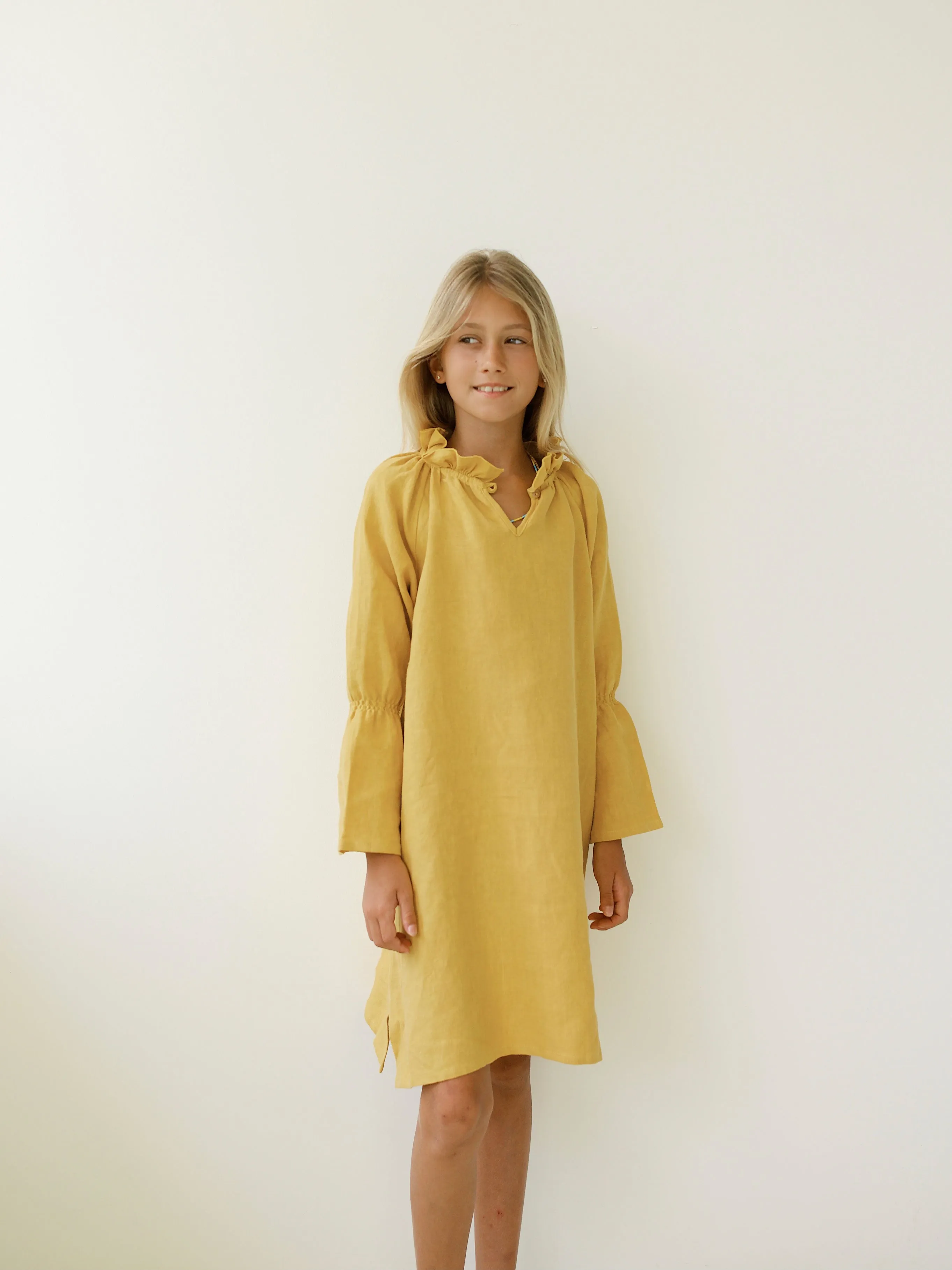 Dalia Dress in Parsnip