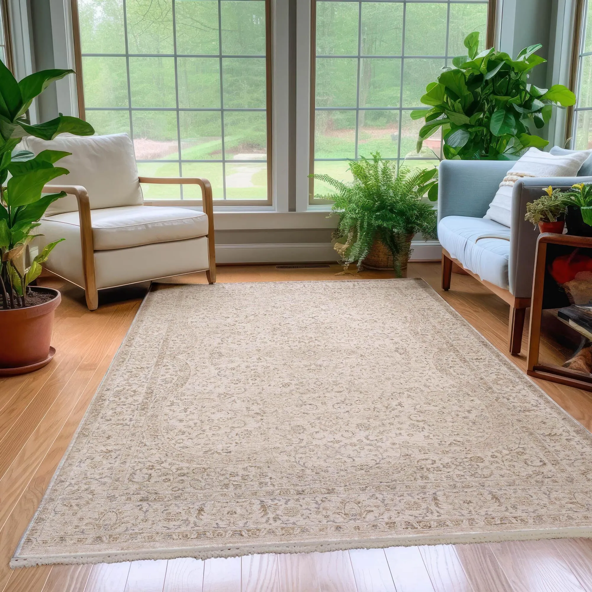 Dalyn Rug Company Cyprus CY8 3' x 5' Beige Area Rug