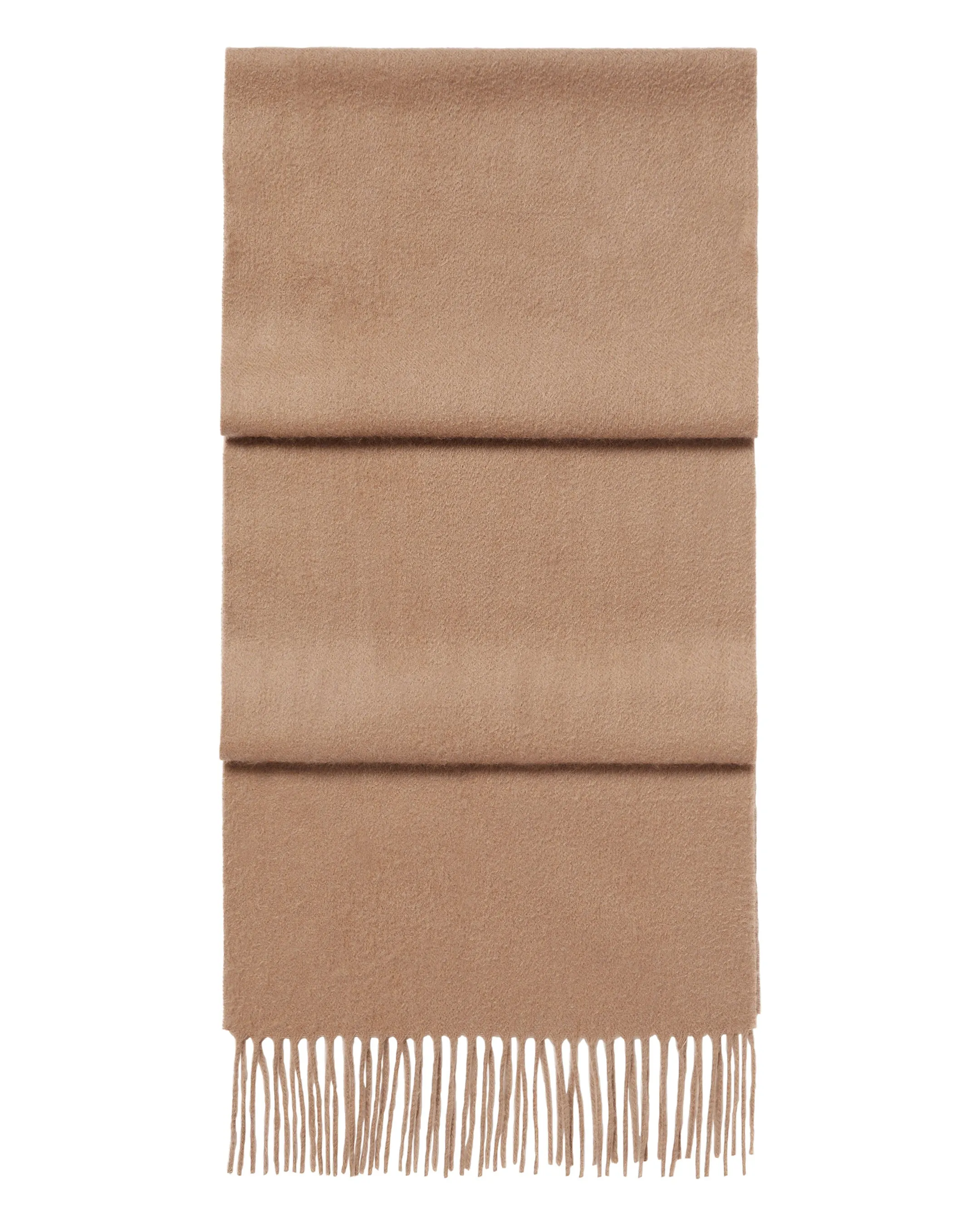 Dark Tan Brown Cashmere Scarf - Unisex Woven