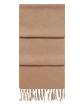 Dark Tan Brown Cashmere Scarf - Unisex Woven