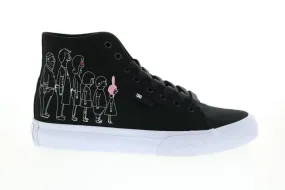 DC Bobs Burgers Manual HI Men's Black Collaboration Limited Edition Sneakers Shoes